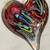 "GLASSS EYE STUDIO" HANDBLOWN HEART MULTICOLOR PAPERWEIGHT 1 thumbnail