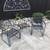 3 Piece Iron Patio Conversation Set. Table and 2 Chairs. 7 thumbnail