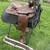 Simco 15.5 inch Western Saddle with Silver Chrome, Saddle Pad 1 thumbnail