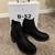 Bullboxer B-52 Faux Leather/Sweater Knit Ankle Boot 1 thumbnail