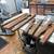 Bench, Settee; repurposed log cabin-style twin beds 4 thumbnail