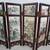 Asian Mini Tabletop 6 Panel Ceramic Folding Divider 2 Sided Flowers 3 thumbnail