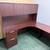 Used U-Shape Desk Set - Mahogany - With Hutch 5 thumbnail