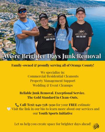 9497283130🚛🌞 Licensed/Insured-OC- Same Day Junk Removal & Hauling 1