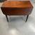 ANTIQUE SHERATON MAHOGANY 1 DRAWER ROPE LEG DROP LEAF DINING TABLE 4 thumbnail