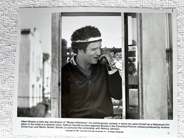 Original Albert Brooks MODERN ROMANCE 1981 8x10 still 1