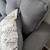 Like New Light Grey Linen Sectional Sofa +XL Ottoman 11 thumbnail