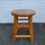 Solid oak wood stool 6 thumbnail