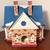 Vintage Dept. 56 Light Up DOUBLE BUNGALOW #54070 Retired 3 thumbnail