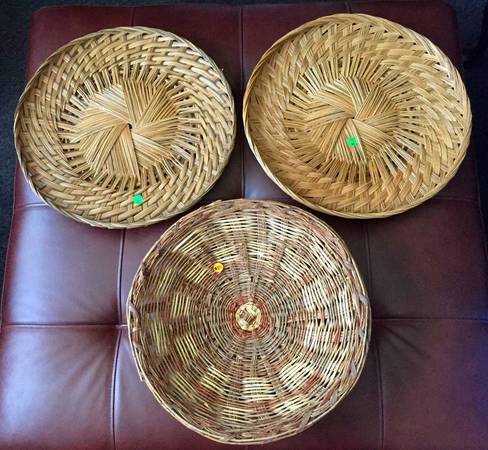 Wicker/Rattan Platters/Bowl-(Big) 1