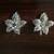 Brand New Sterling Silver Earrings with flower Design 1 thumbnail