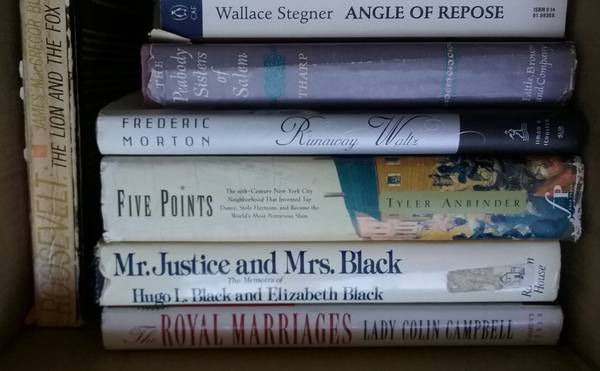 Box of interesting books (non-fiction) F R E E Biography, History + 1