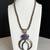 Signed Chimney Butte Navajo 18" Sterling Necklace & Charoite Naja 1 thumbnail