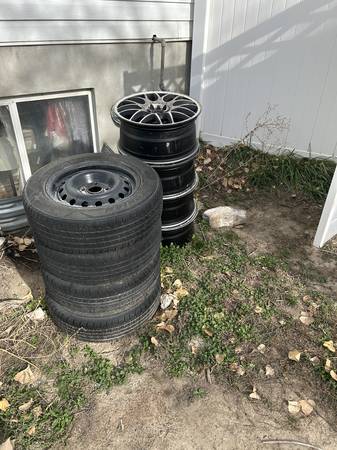 Two sets of wheels 1