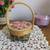 Small hand painted pansies folk art basket Lancaster Co 1 thumbnail