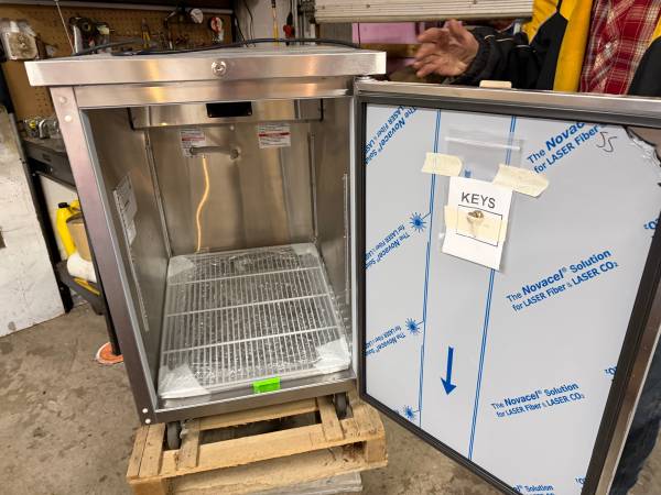 Brand New Beverage Air Stainless Back Bar Cooler 1