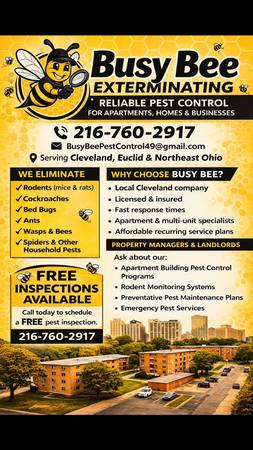PEST CONTROL!!!     SAME DAY SERVICES 1