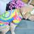 Halloween 2 Piece 70s Peace Tye Die Pet Costume for Dog or Cat 3 thumbnail