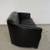 Free Postmodern Art Deco Style Italian Black Leather Sofa 2 thumbnail