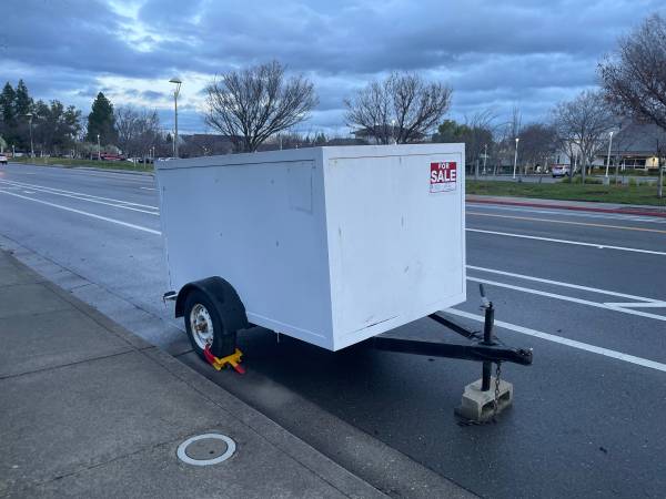 5x8 Box trailer with drop down ramp 1