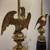 Vintage Solid Brass American Eagle Stiffel Lamps - Pair 10 thumbnail