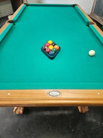American Heritage Pool Table - Solid Wood / Claw Foot - $1,250 OBO 1