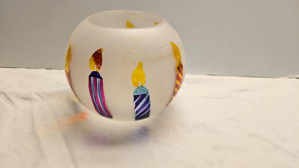 Teleflora Birthday Candle Vase Candle Holder Bowl 1