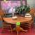 Solid wood round dining table set with 2 chairs 1 thumbnail