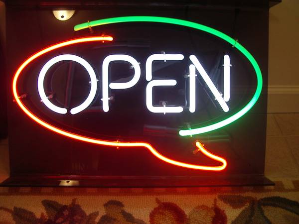 Open Sign - Neon 1