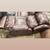 Reclining Sofa, Leather, Brown smoke-free. Manual Recline Couch with pillow top  5 thumbnail
