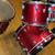 80s LUDWIG RED SPARKLE DRUM KIT-USA MONROE NC. 7 thumbnail