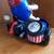 M&M's Candy Dish ~ Blue M&M on motorcycle with side car 5 thumbnail