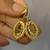 14K Gold Dangle Earrings with Beautiful Leaves Design 3 thumbnail