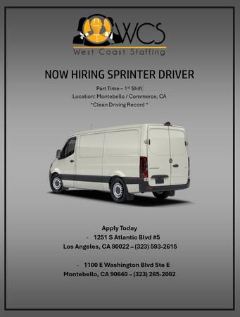 Bob Tail / Sprinter Driver (Los Angeles)63829967398401120