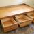 Solid Oak Twin Bedframe w Drawers 2 thumbnail