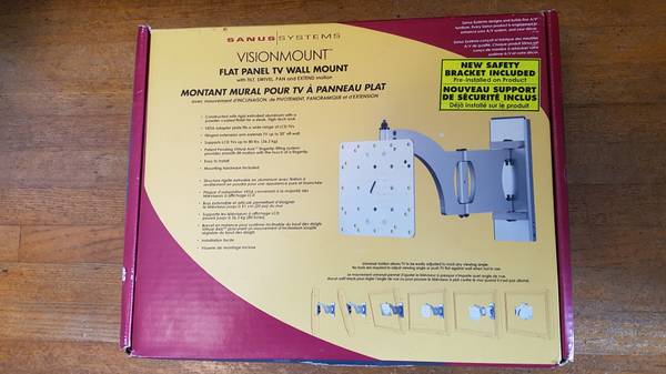 Sanus VisionMount VM400S For 15"-42" TVs supports up to 80 lbs. 1