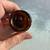 Antique Bottle Small Amber Glass Embossed 3" Tall Metal Lid 2 thumbnail
