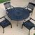 Patio Set Hanamint Lexington 4 Seat Outdoor Furniture-54in Lazy Susan Table 2 thumbnail