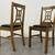 Vintage Solid Oak Dining Chairs 3 thumbnail