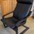 Poang Leather Chair Black Ikea Clean 1 thumbnail