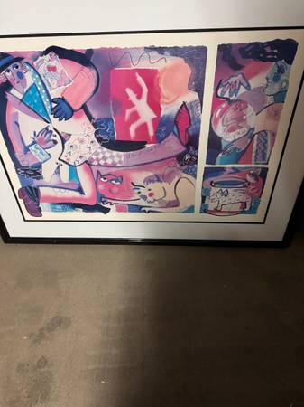 A Run at Good Fortune!  Framed Modern Art 1