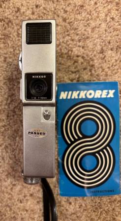 Nikkorex 8mm movie camera - $15 (Aurora)63443117329667121