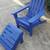 Adirondack wood chair with leg rest 2 thumbnail