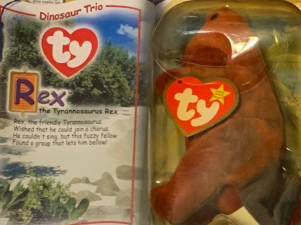 McDonald’s Ty beanie babies dinosaur trio complete set 1