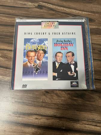 Blue Skies & Holiday Inn (Laserdisc, 1994) Bing Crosby Fred Astaire NEW Vintage 1