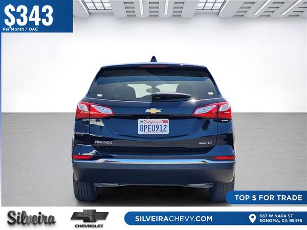 $343/mes - 2020 Chevrolet Chevy Equinox LT AWD - $22,592 (687 W Napa, St Sonoma CA 95476-6410)63624119462275124