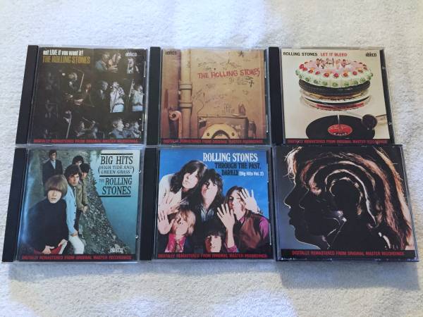 6 ROLLING STONES CD'S 1