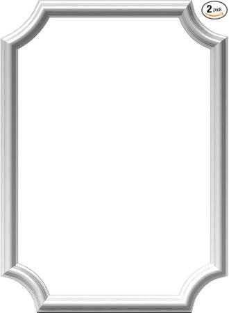 New Pair Ekena Millwork Ashford Molded Scalloped Wainscot Wall Panel 1