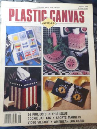 Plastic Canvas Corner V. 1 #4 Magnets, Christmas, Tissue box, Jar Tags 1