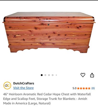 46” Heirloom Cedar Chest 1